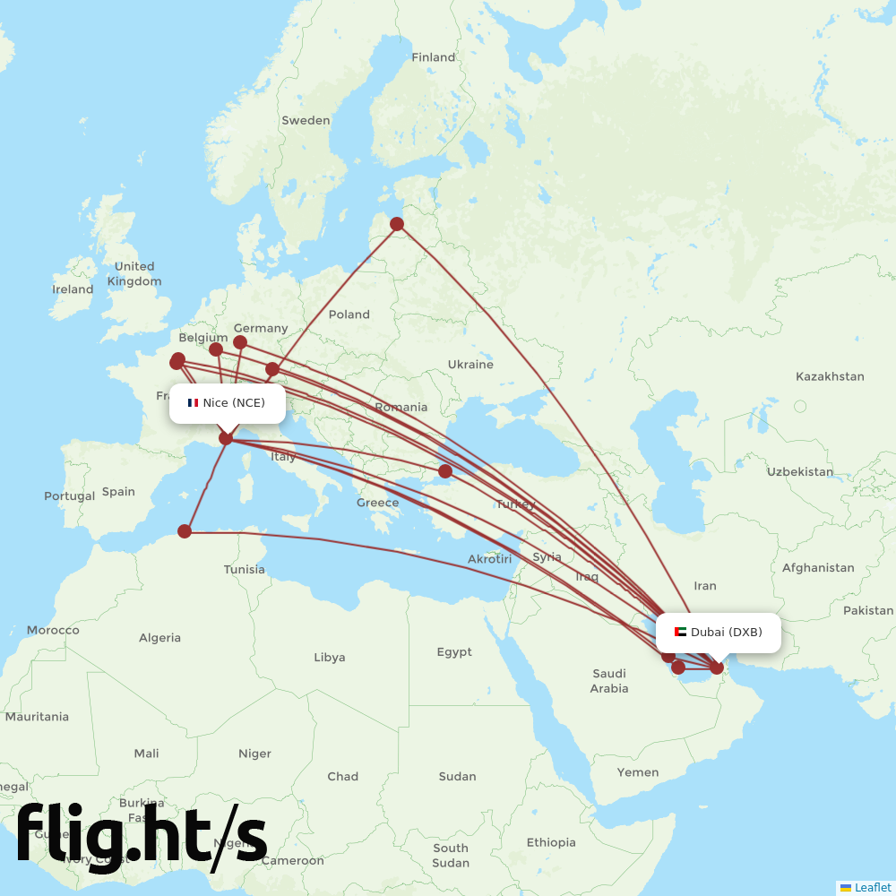 NCE-DXB