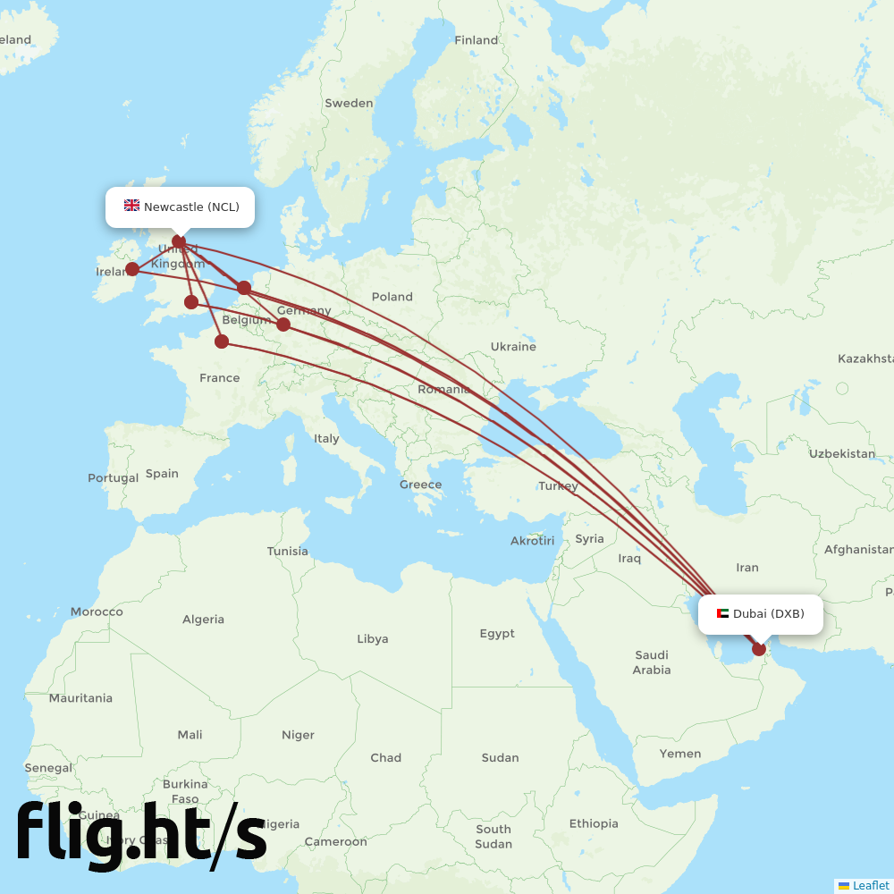 NCL-DXB