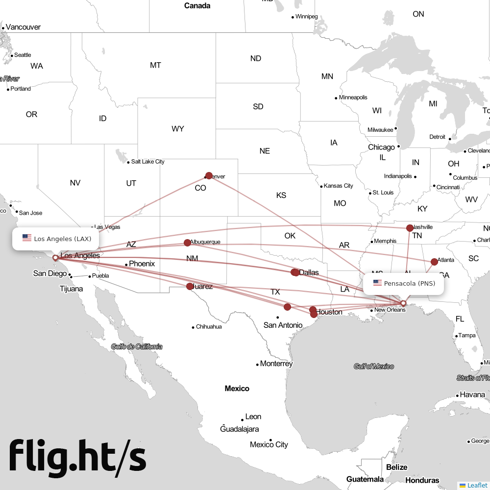 PNS-LAX