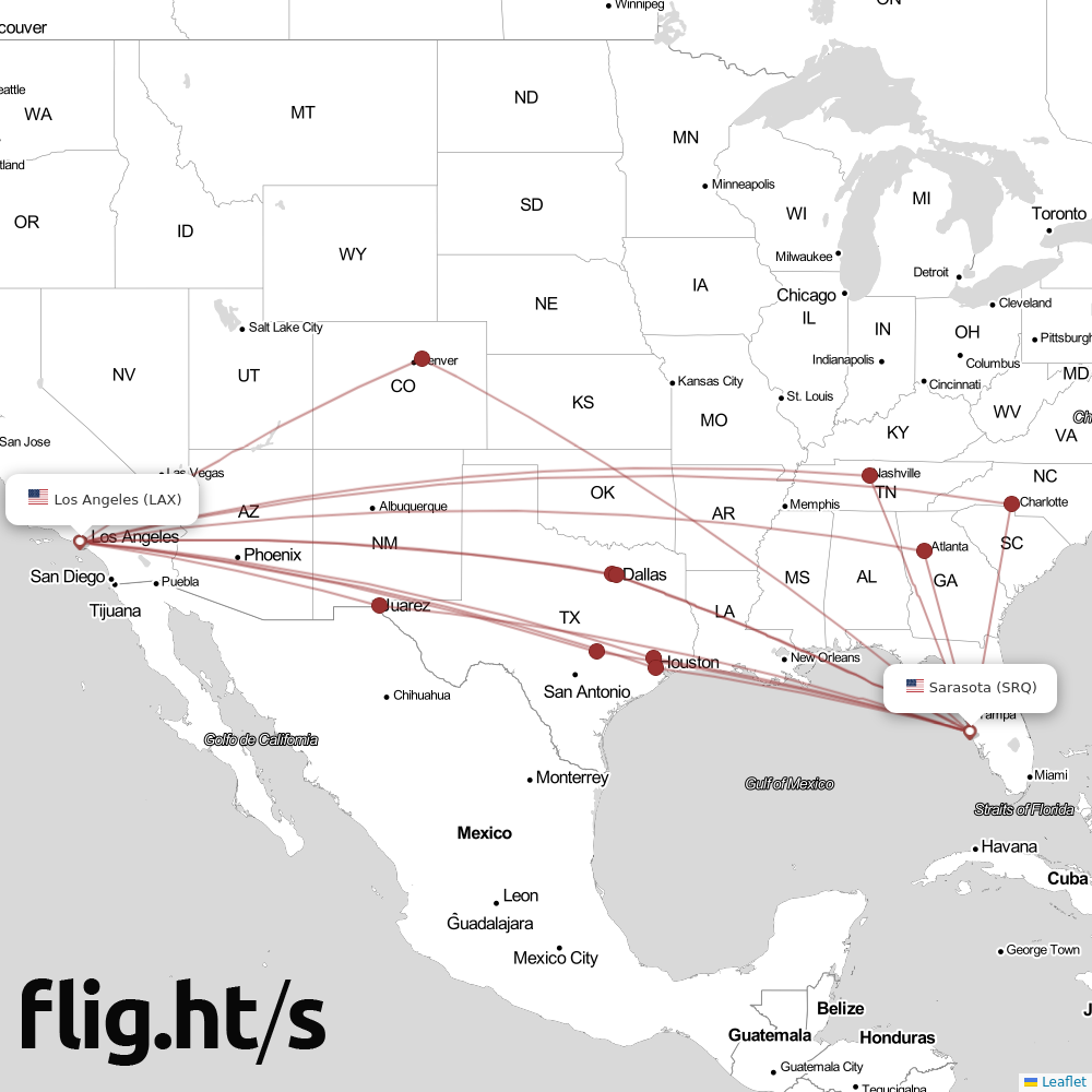 SRQ-LAX