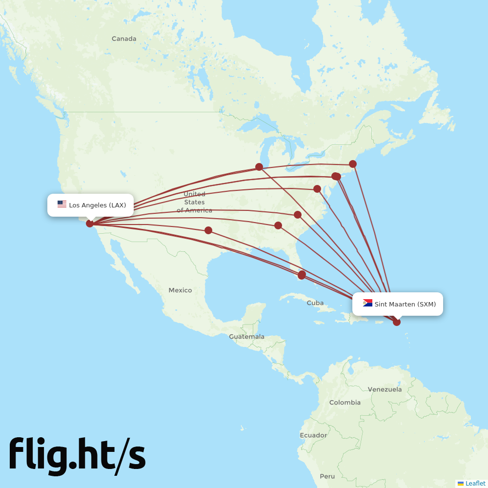 SXM-LAX