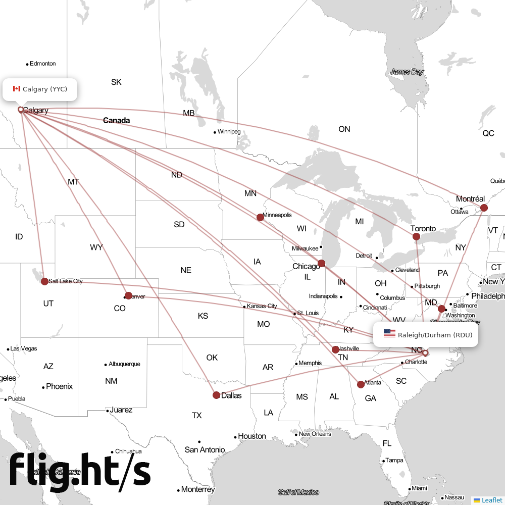 YYC-RDU