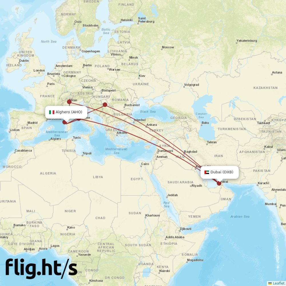 AHO-DXB