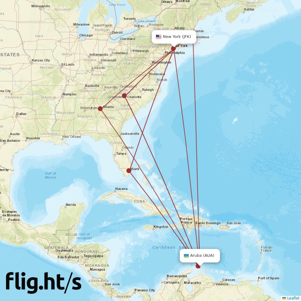 AUA-JFK
