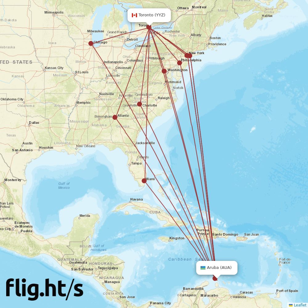 AUA-YYZ