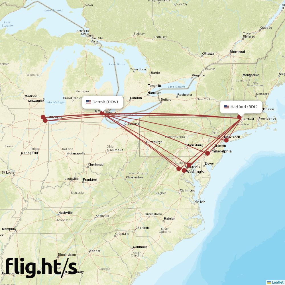 BDL-DTW