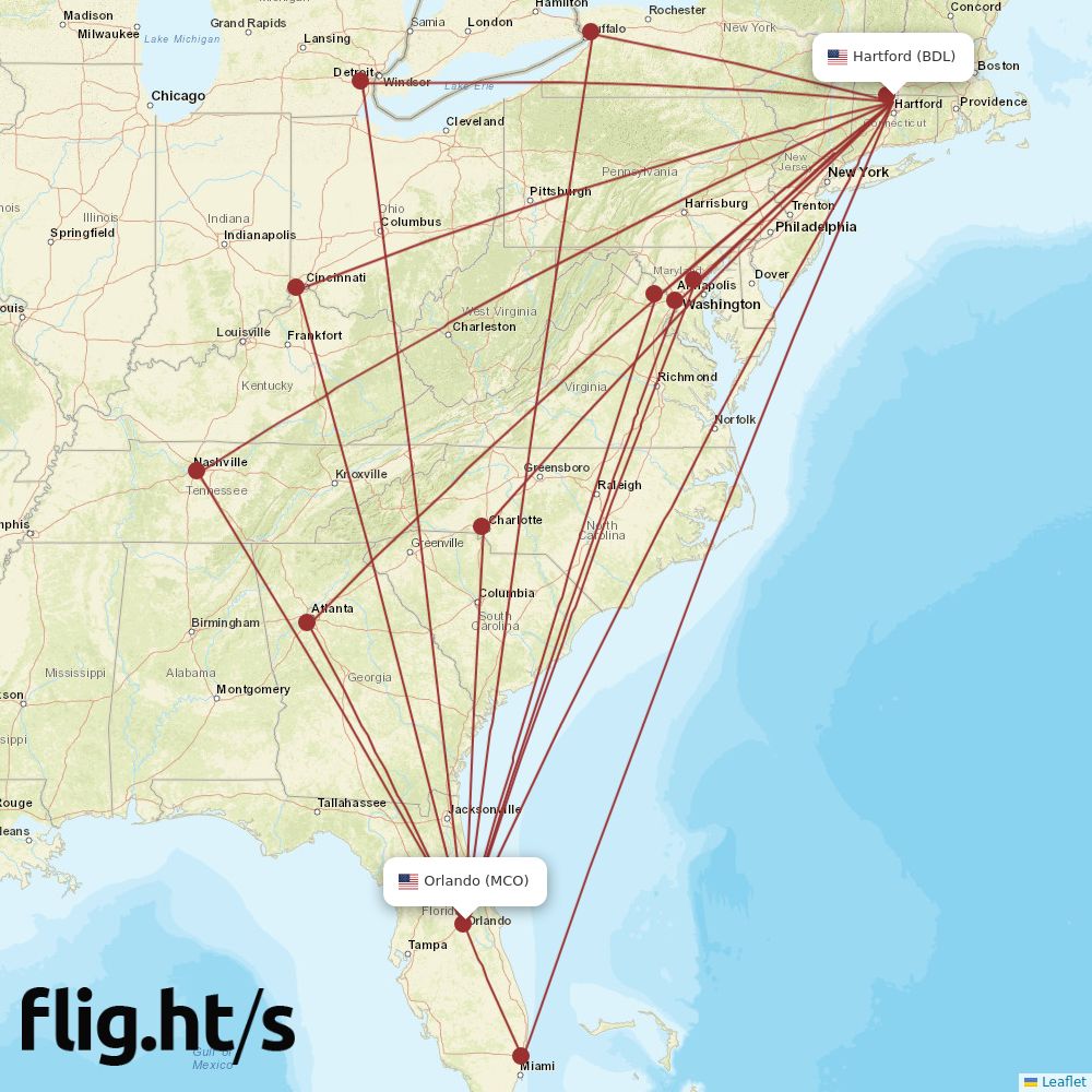 BDL-MCO