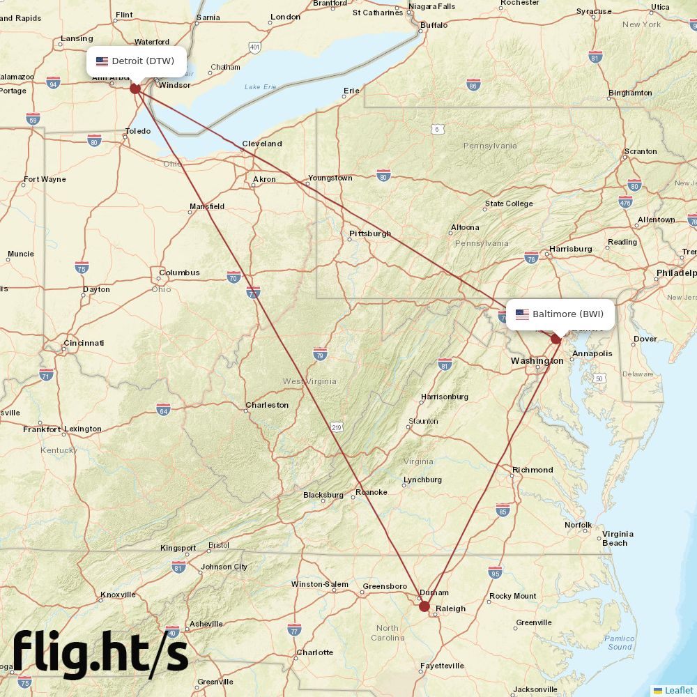 BWI-DTW