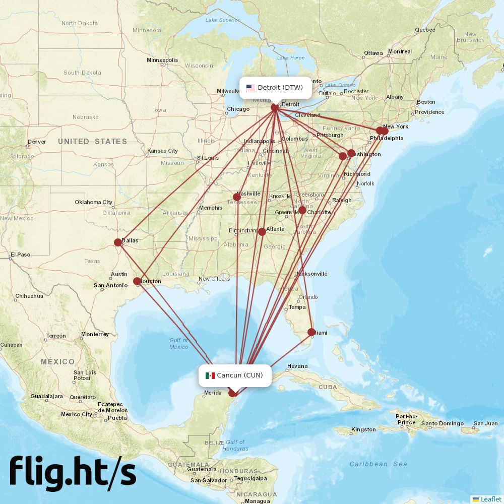 CUN-DTW