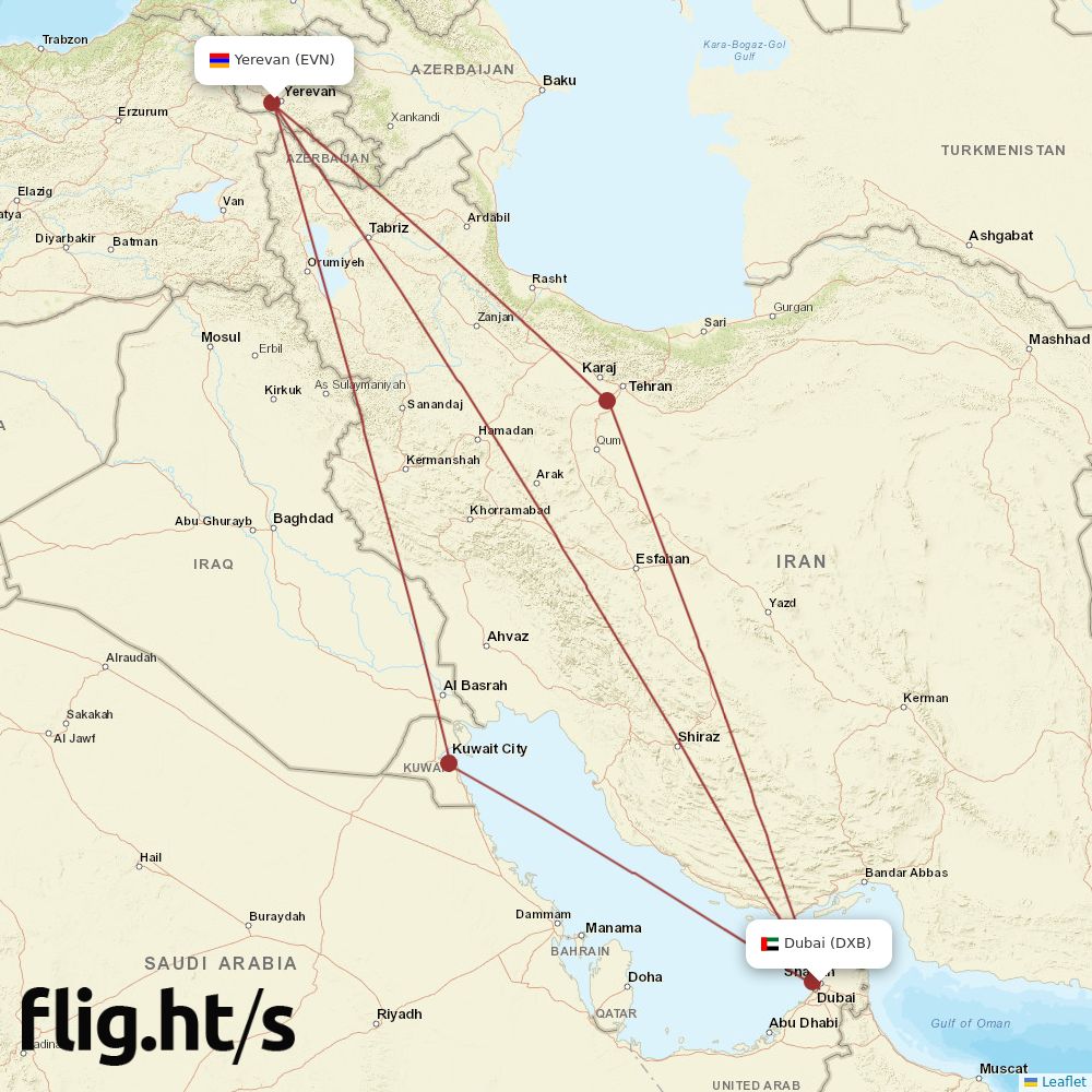 DXB-EVN