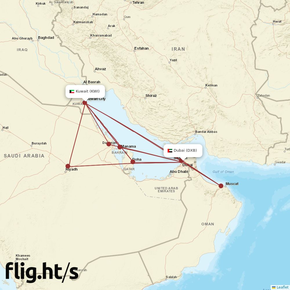 DXB-KWI