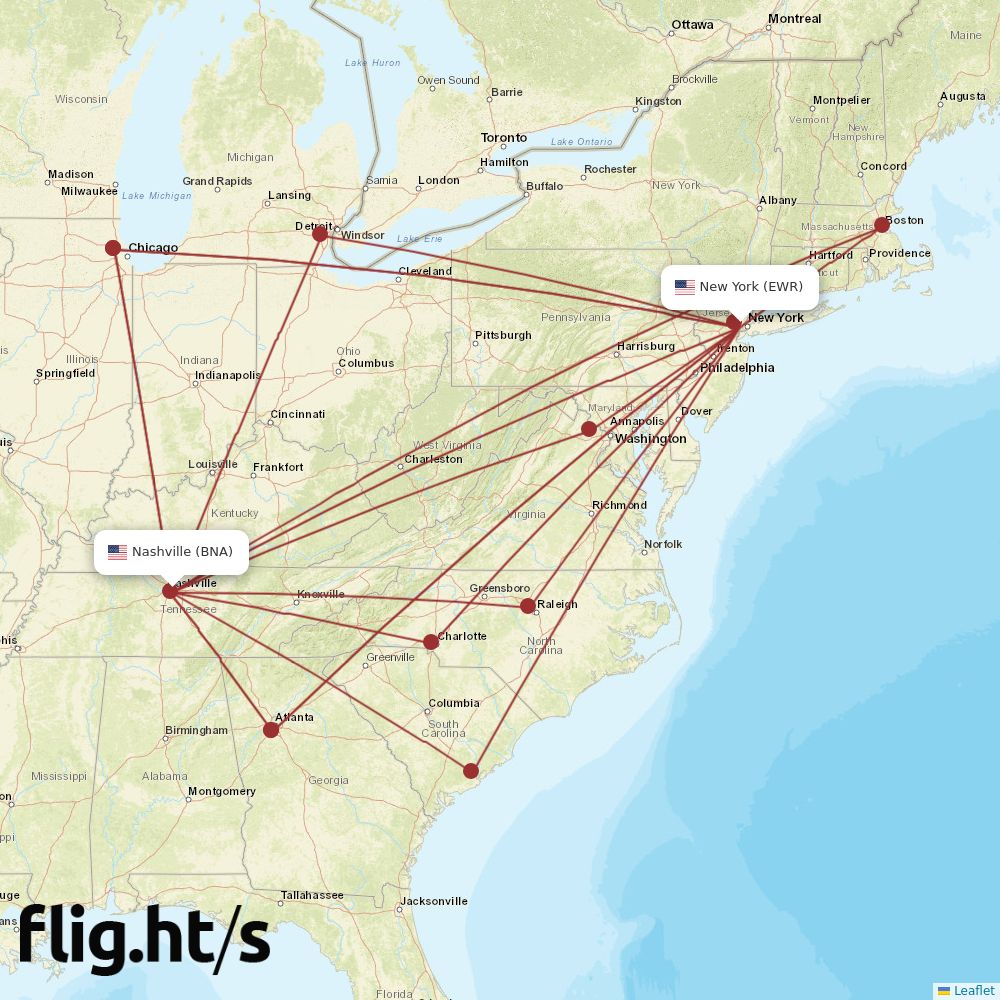 EWR-BNA