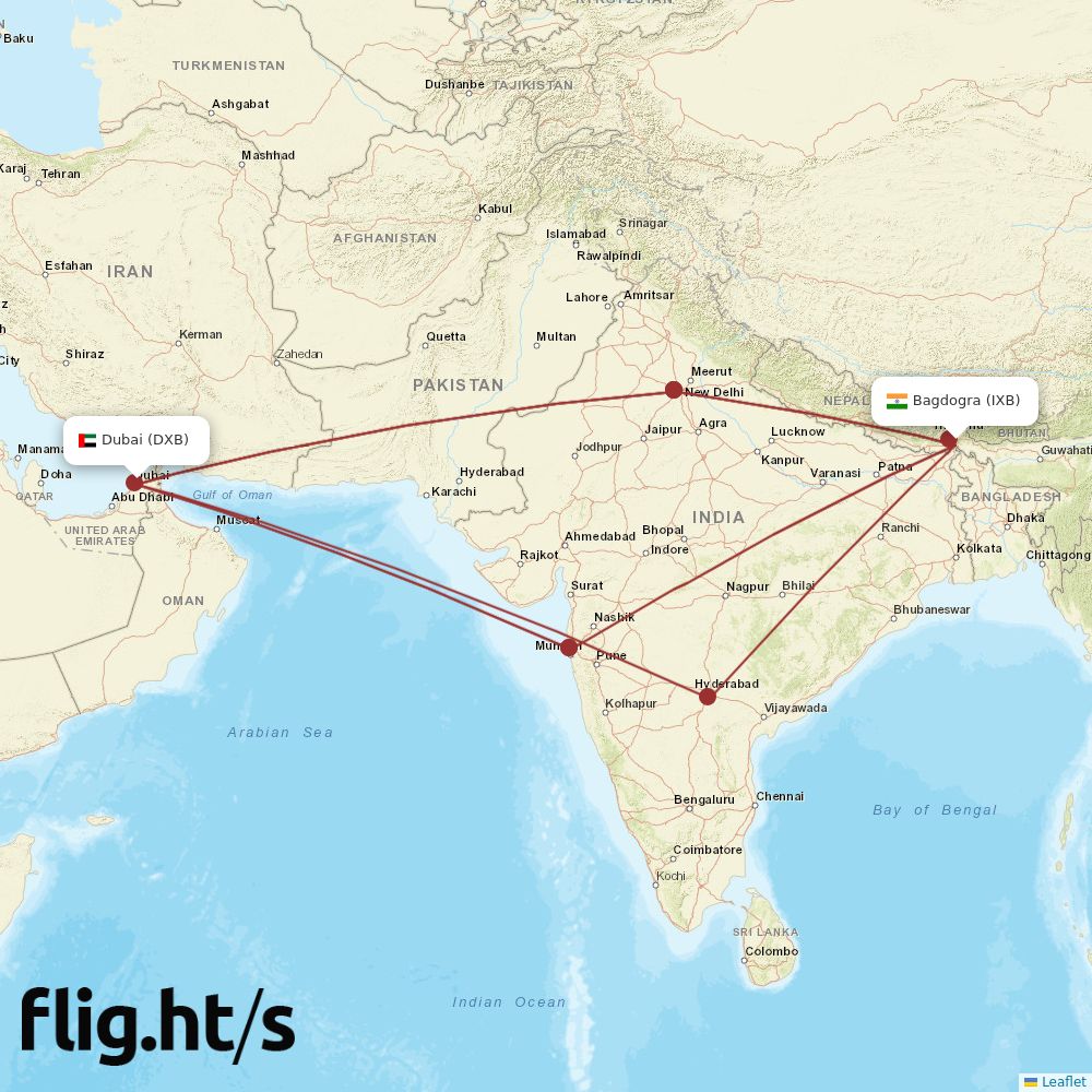 IXB-DXB