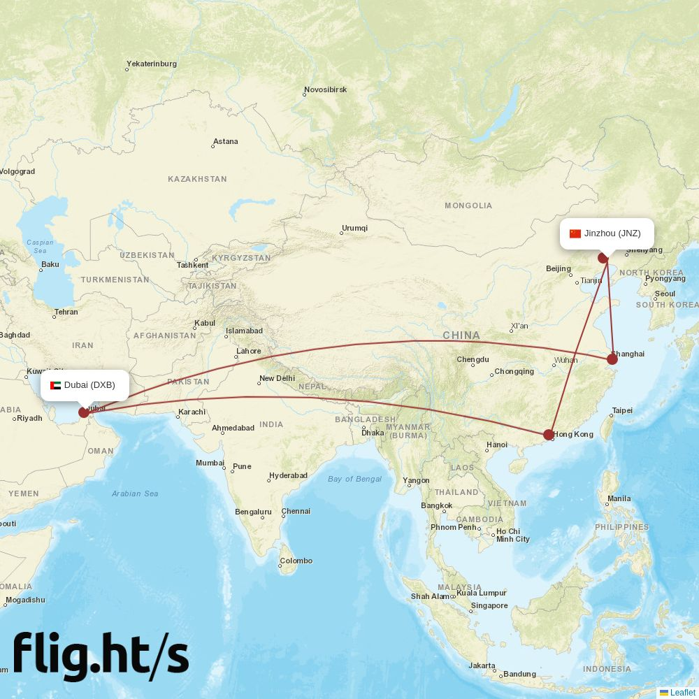 JNZ-DXB