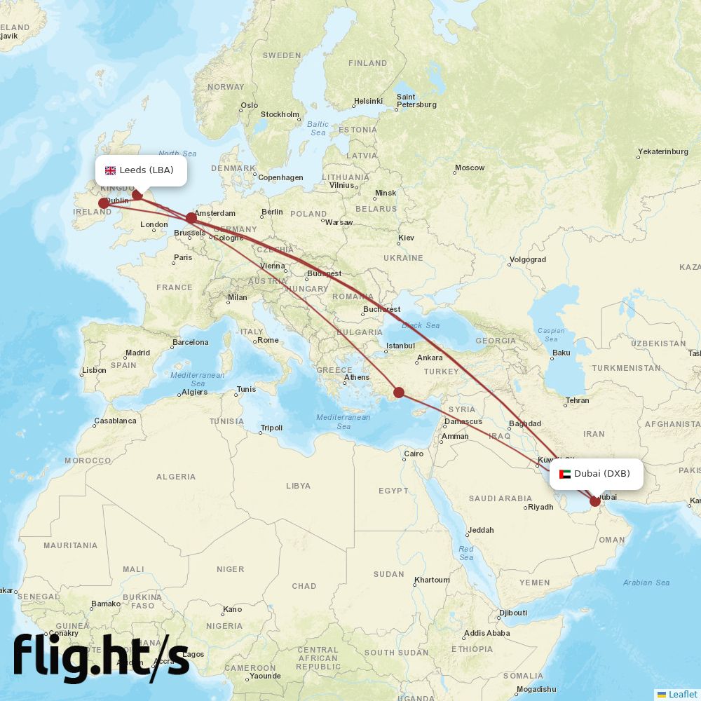 LBA-DXB