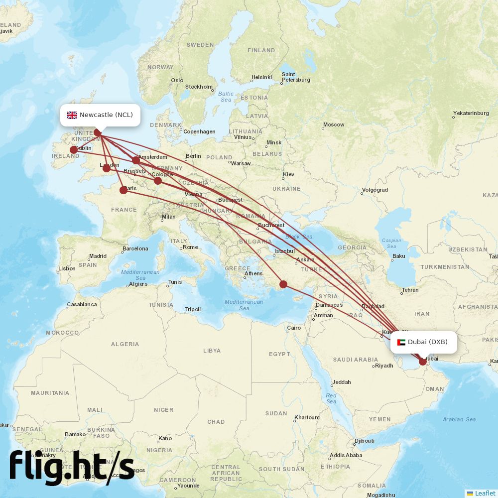 NCL-DXB