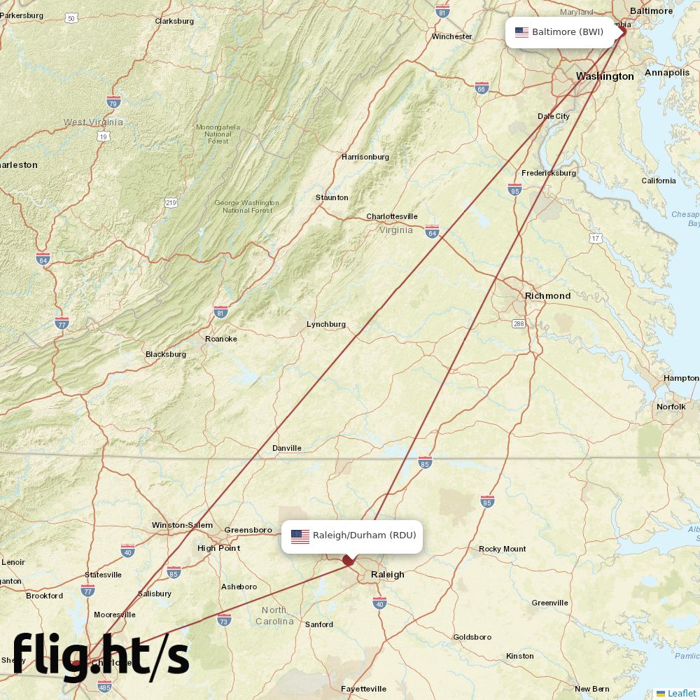 RDU-BWI