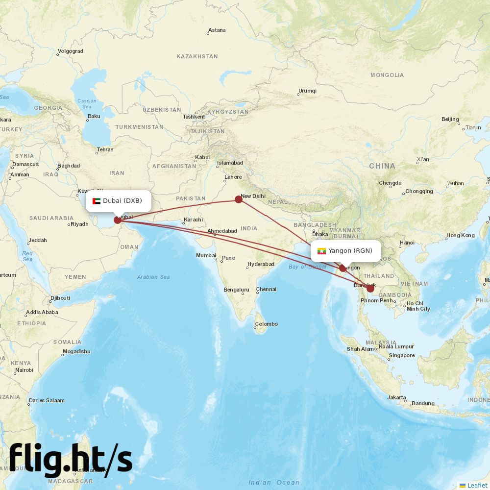 RGN-DXB
