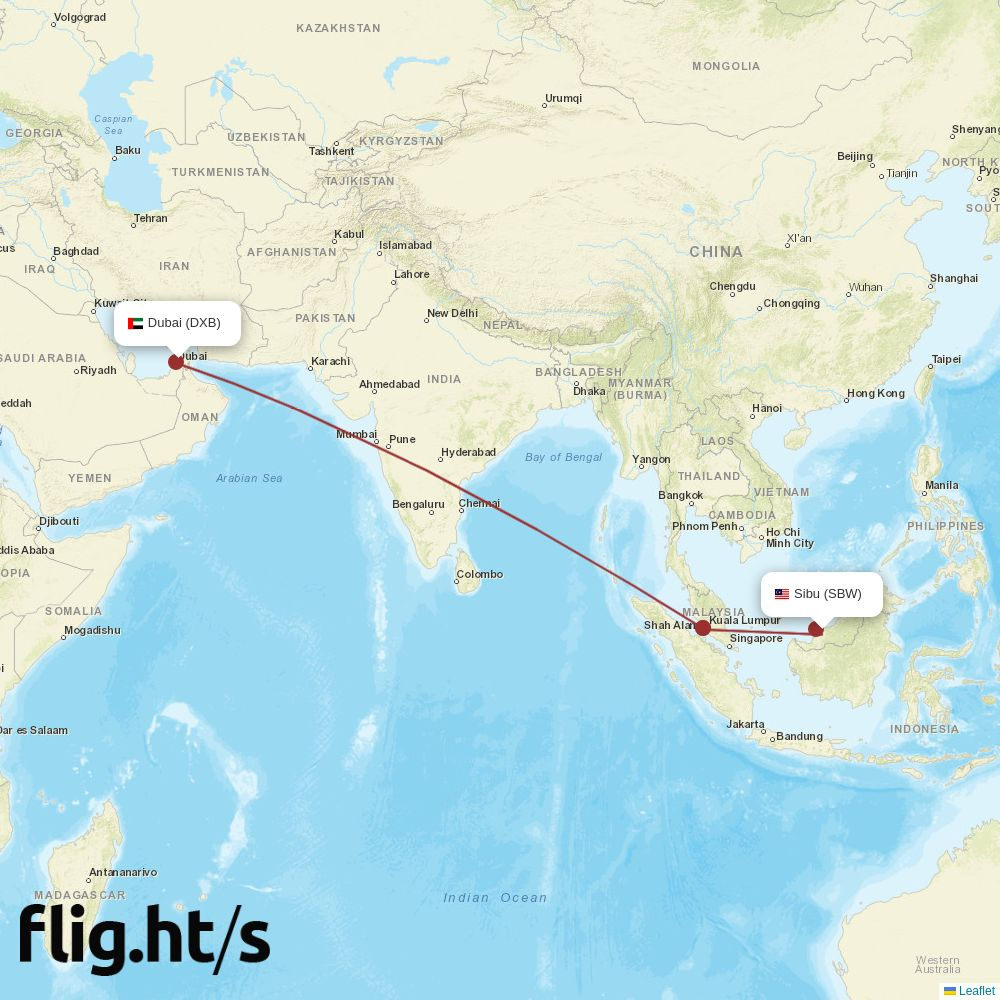 SBW-DXB