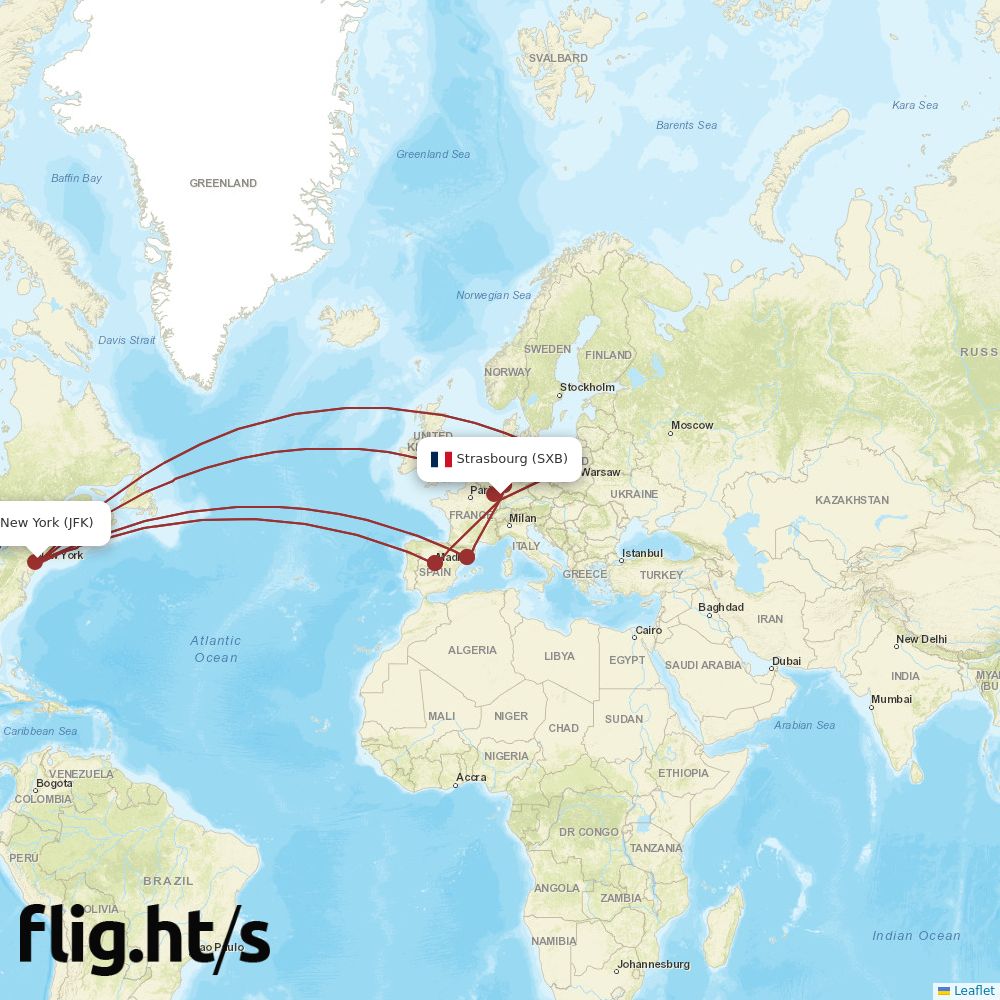 SXB-JFK