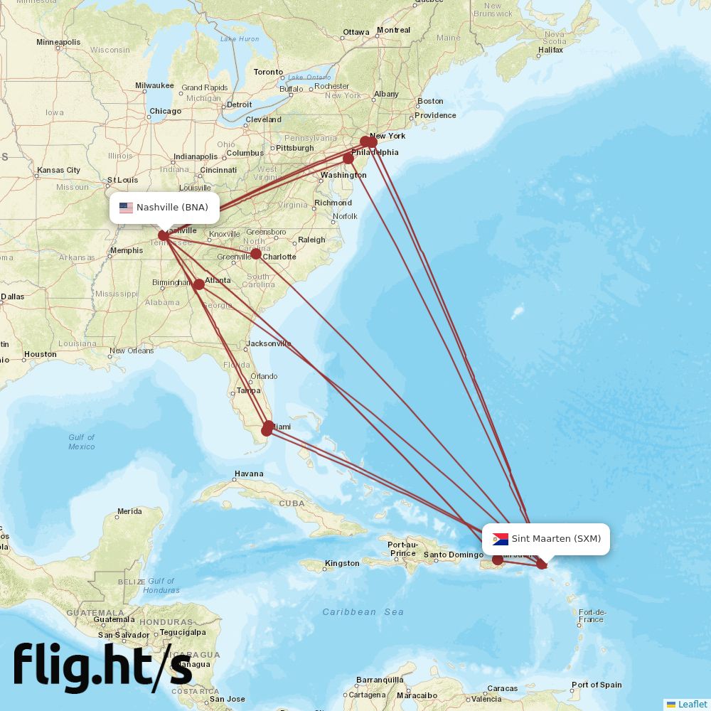 SXM-BNA