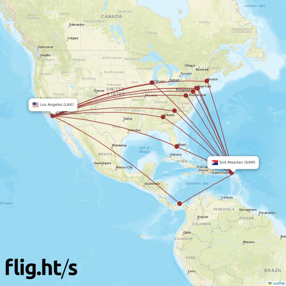 SXM-LAX