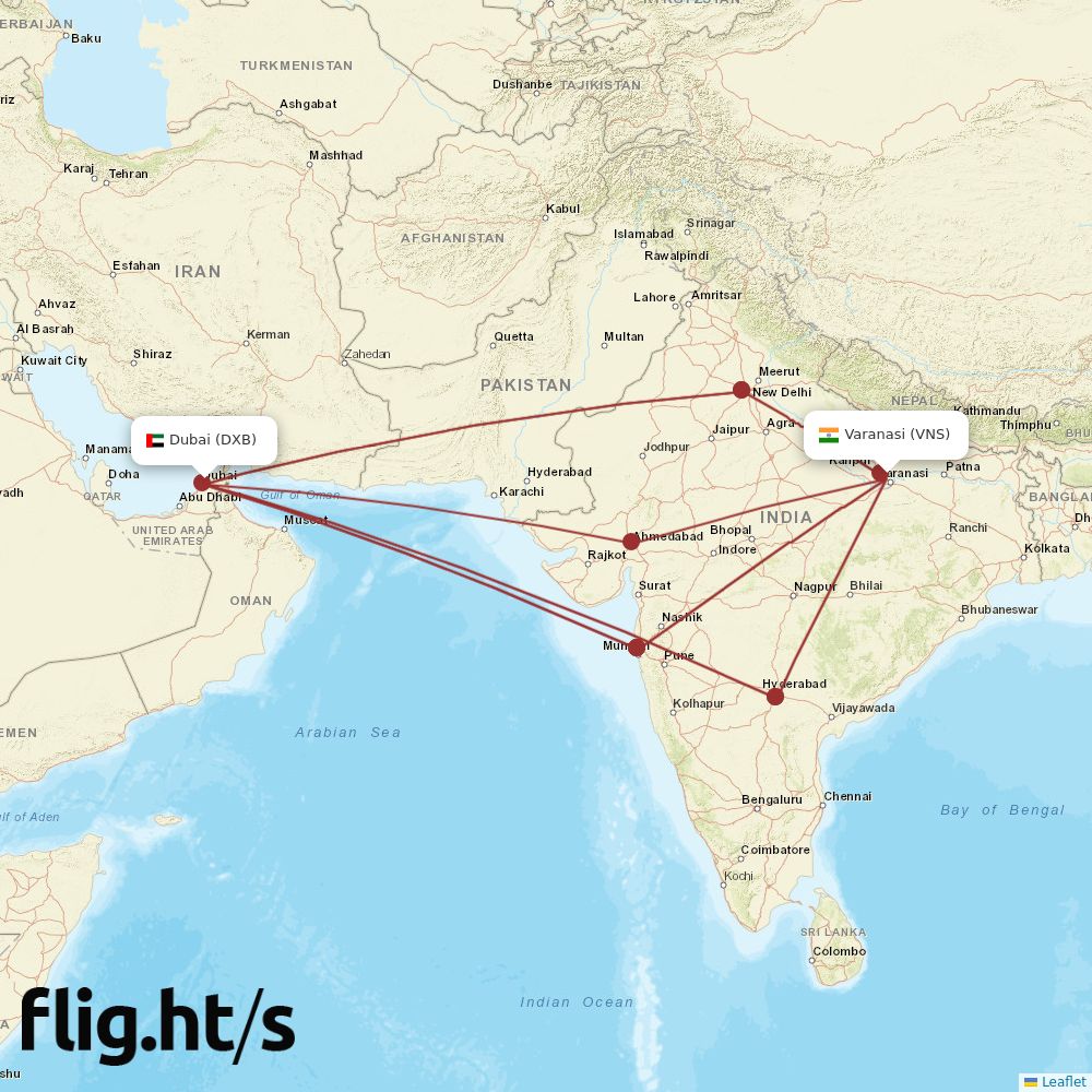 VNS-DXB