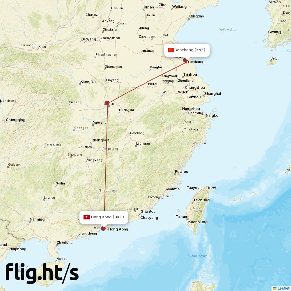 YNZ-HKG