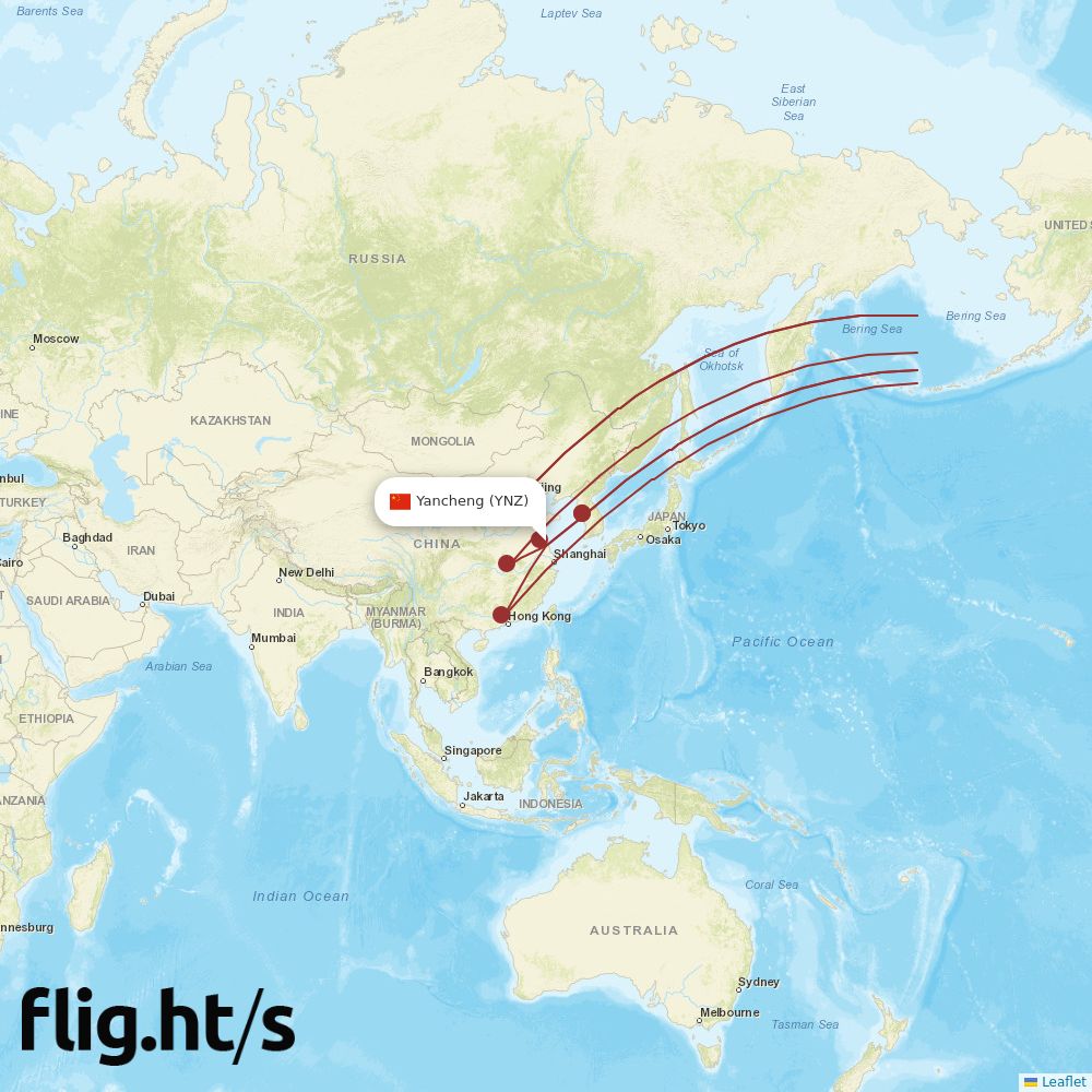 YNZ-SFO