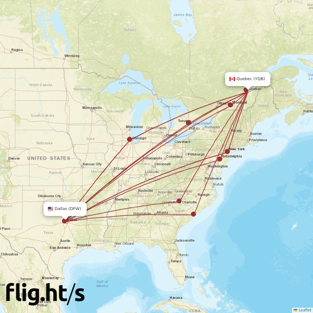 YQB-DFW