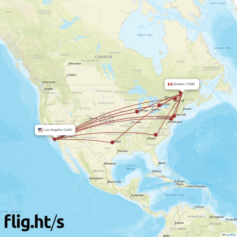 YQB-LAX