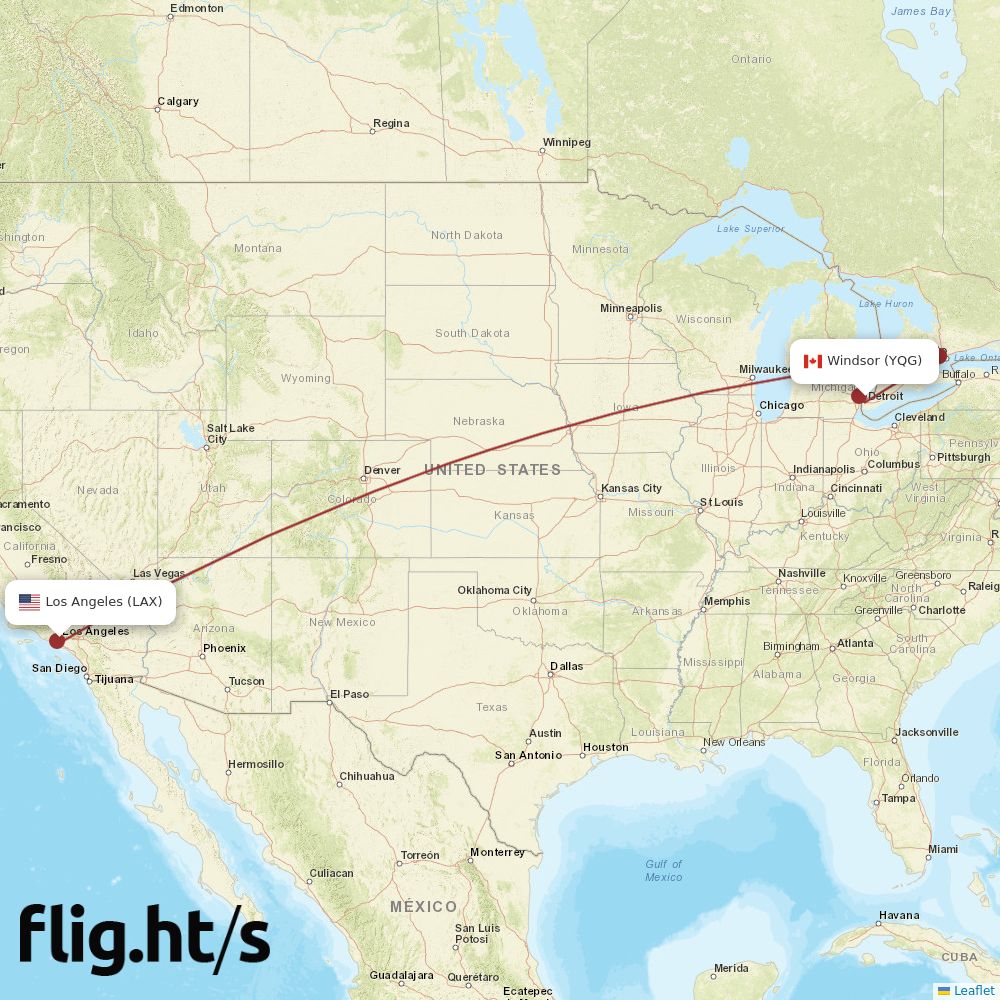 YQG-LAX