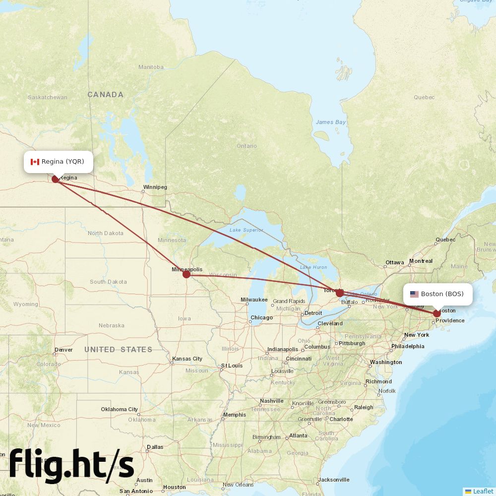 YQR-BOS