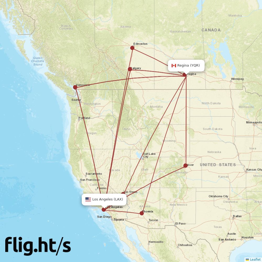 YQR-LAX
