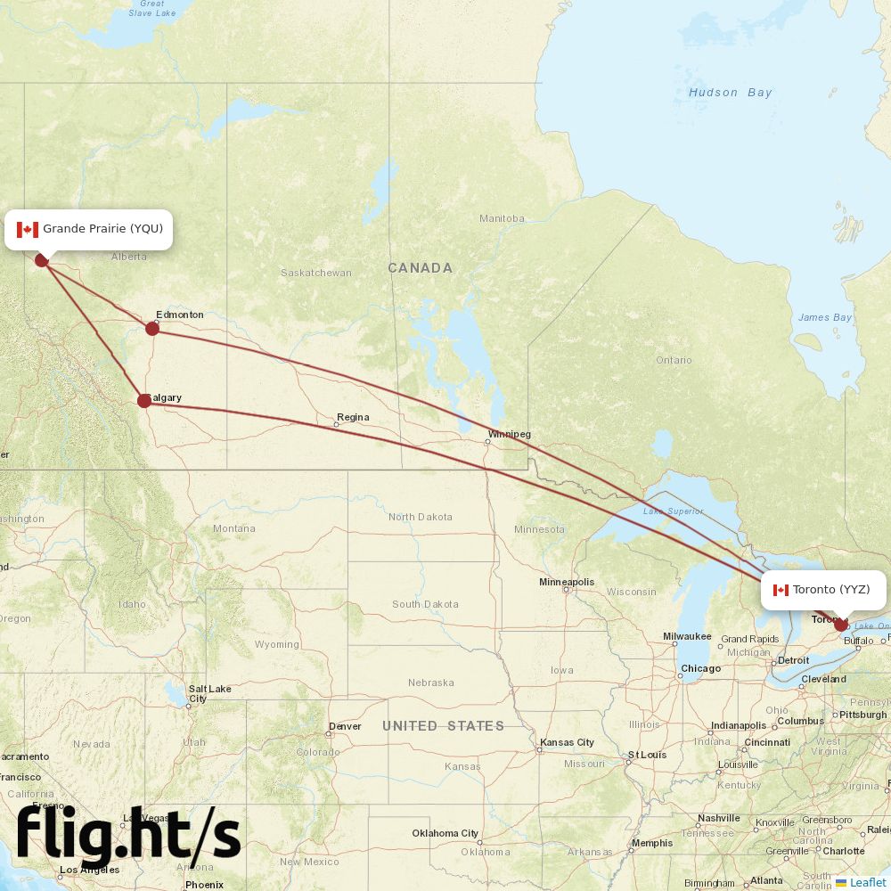 YQU-YYZ