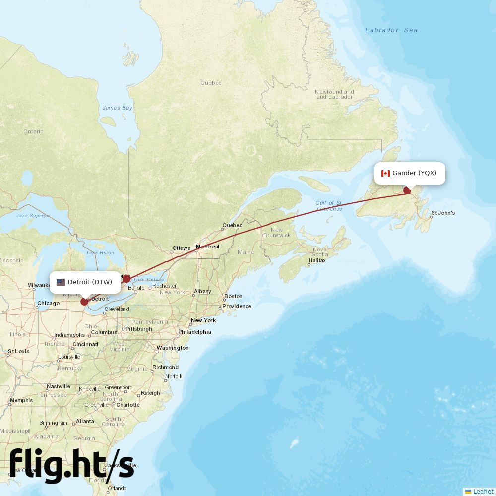 YQX-DTW