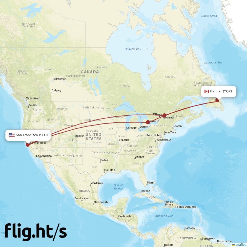 YQX-SFO