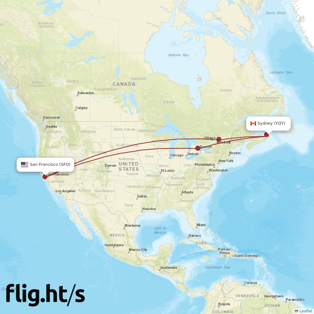 YQY-SFO