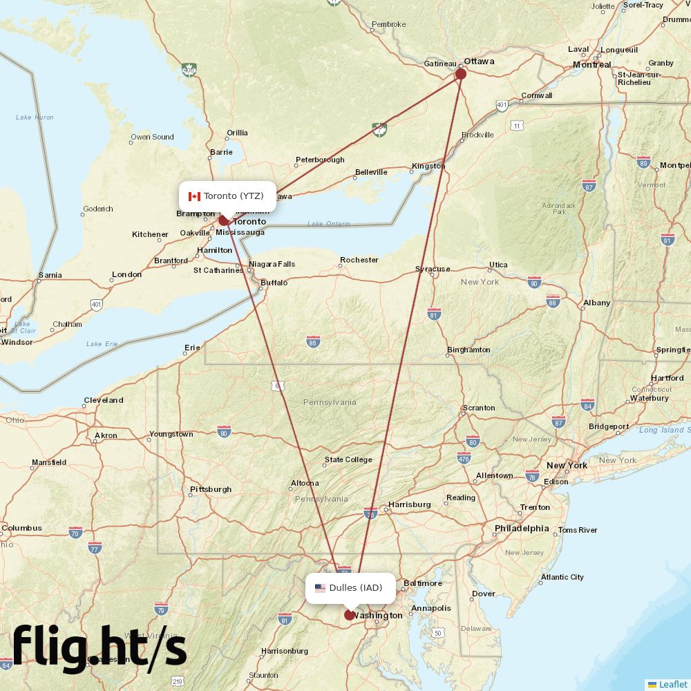 YTZ-IAD
