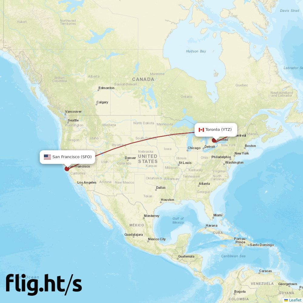 YTZ-SFO