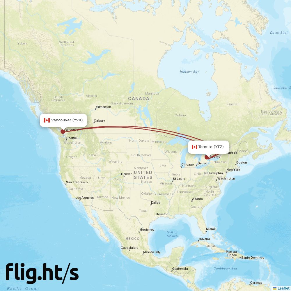 YTZ-YVR