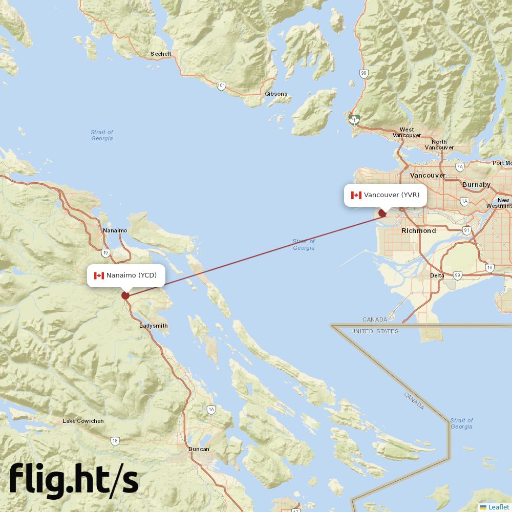 YVR-YCD