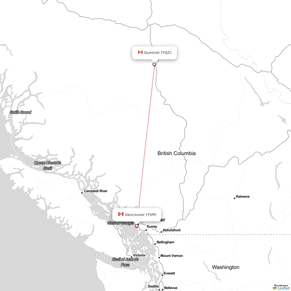 YVR-YQZ
