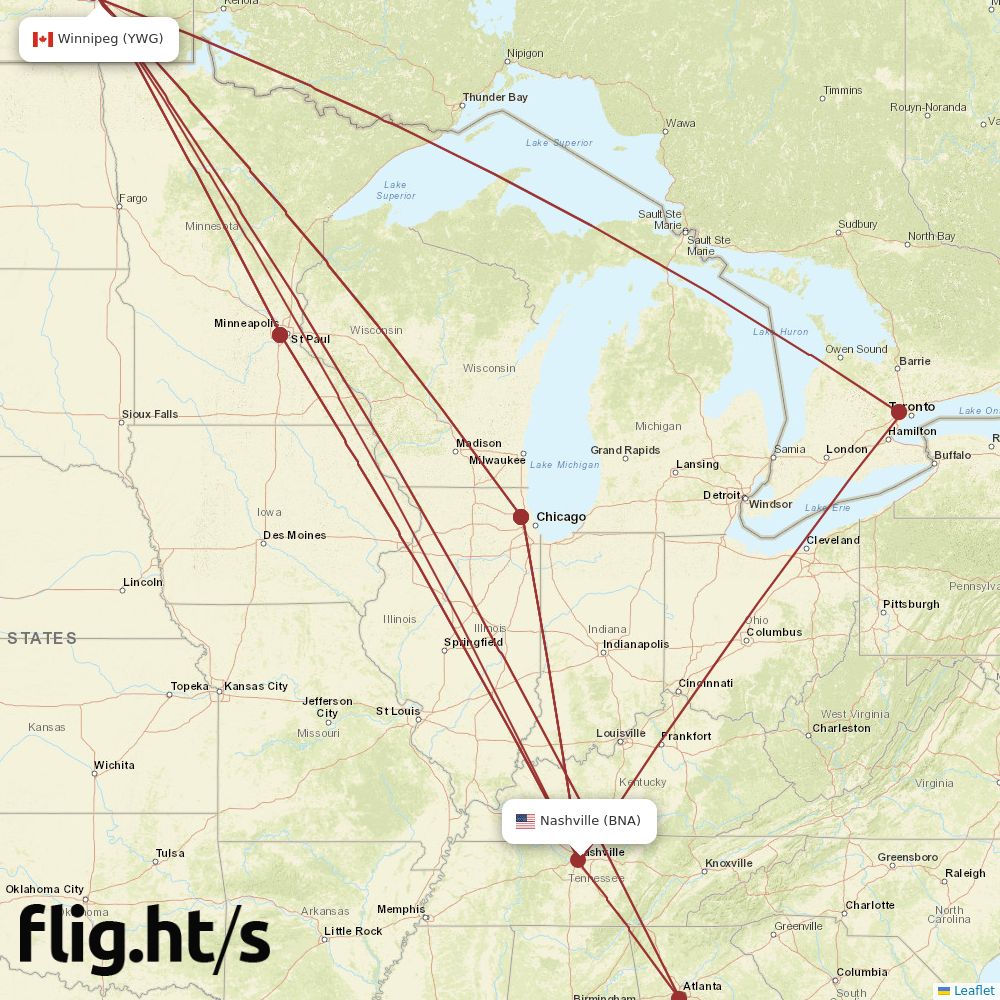 YWG-BNA