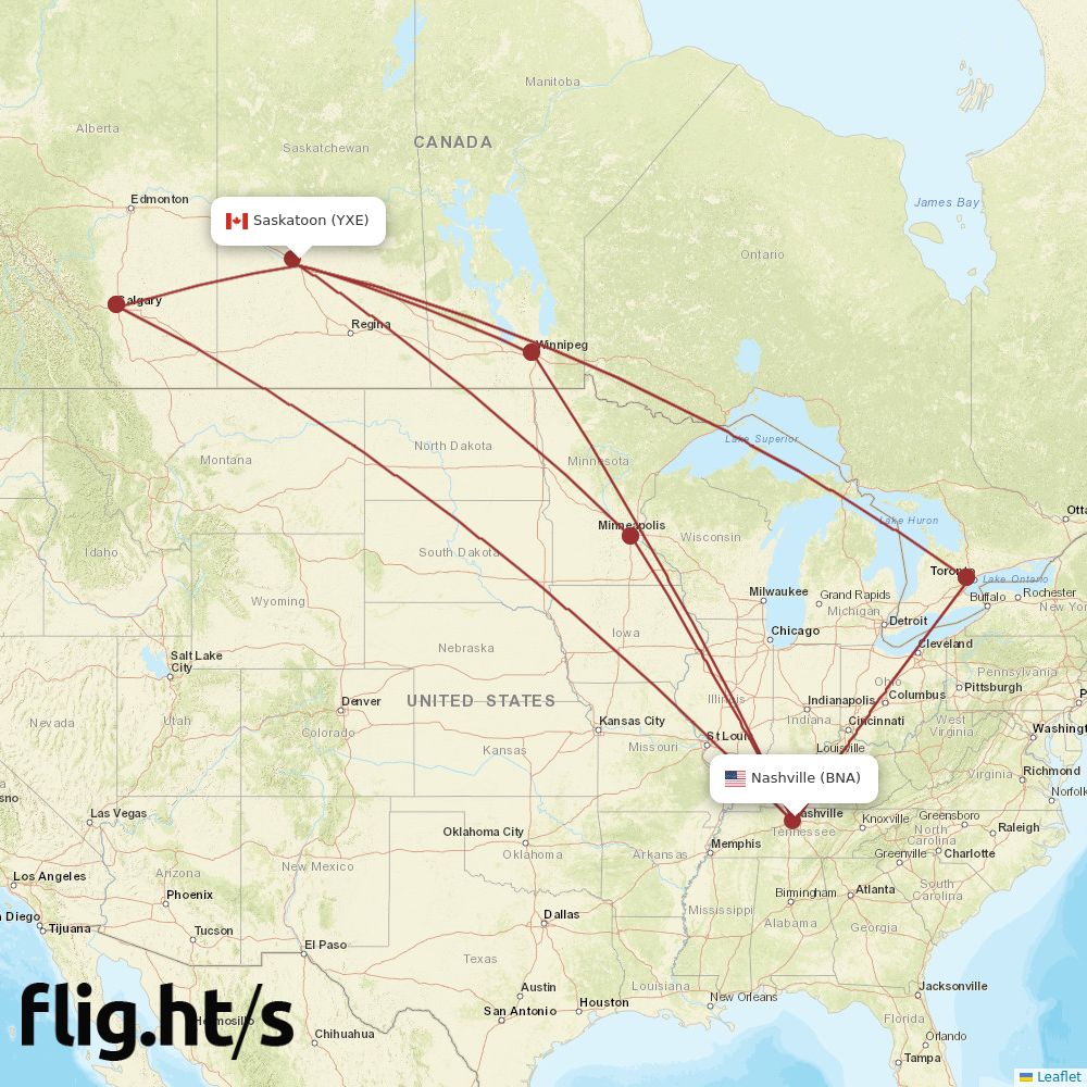 YXE-BNA