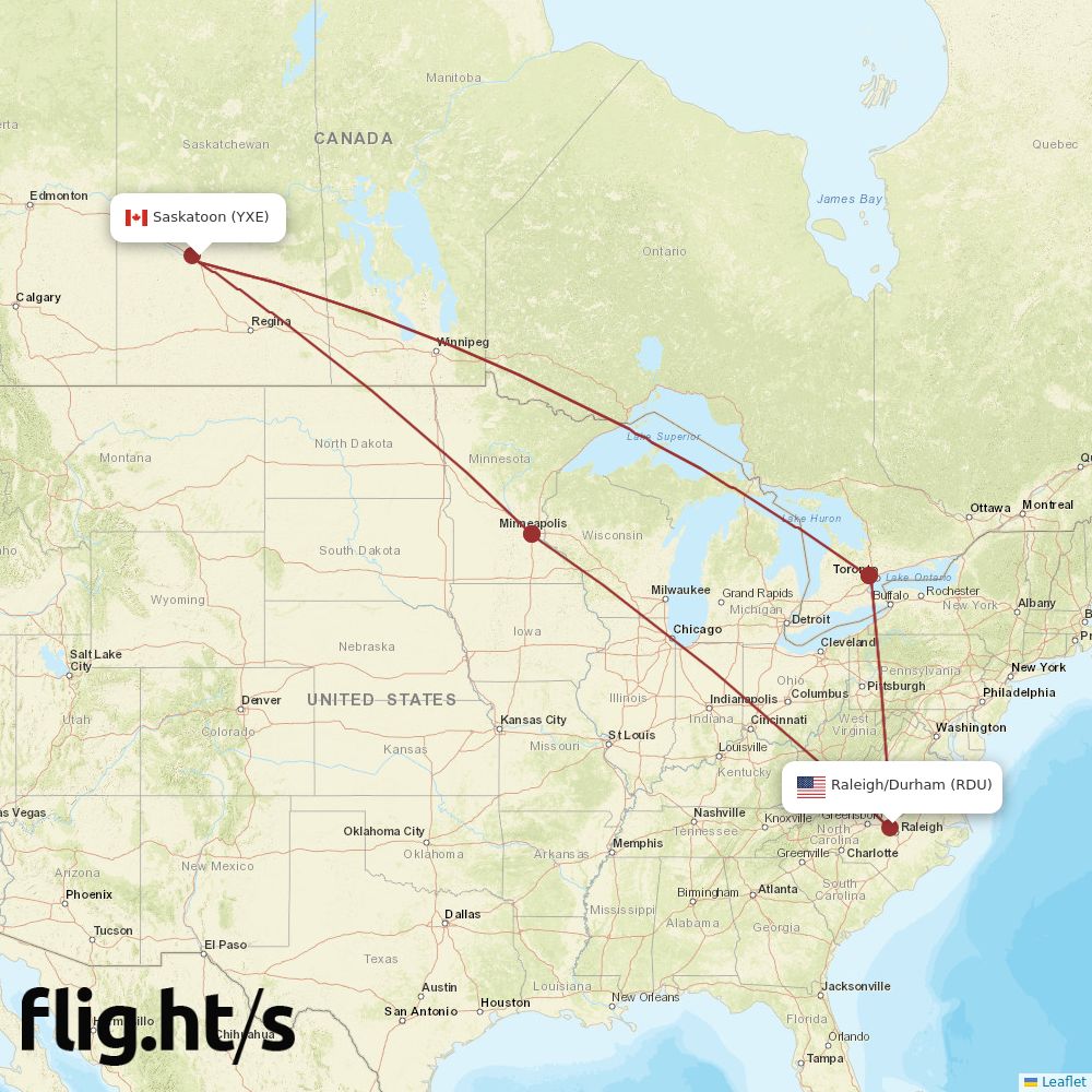 YXE-RDU