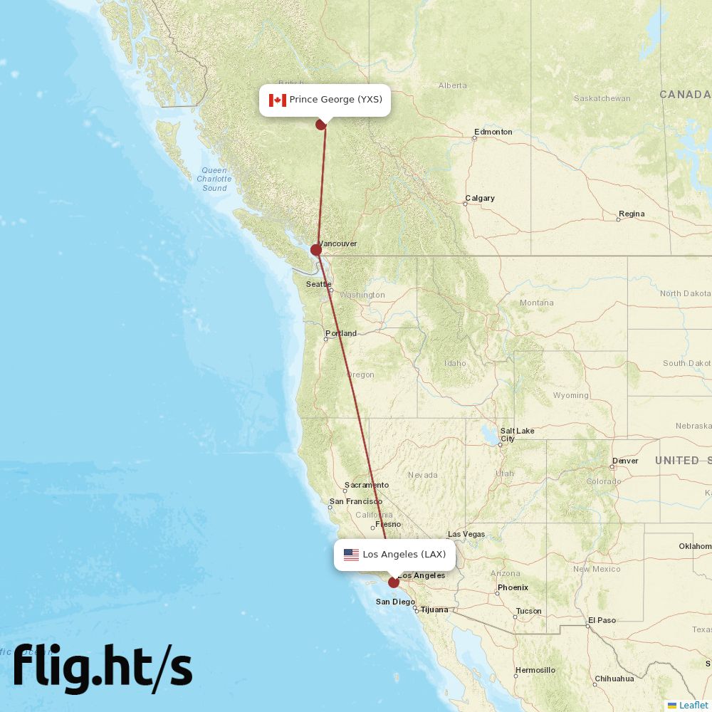 YXS-LAX