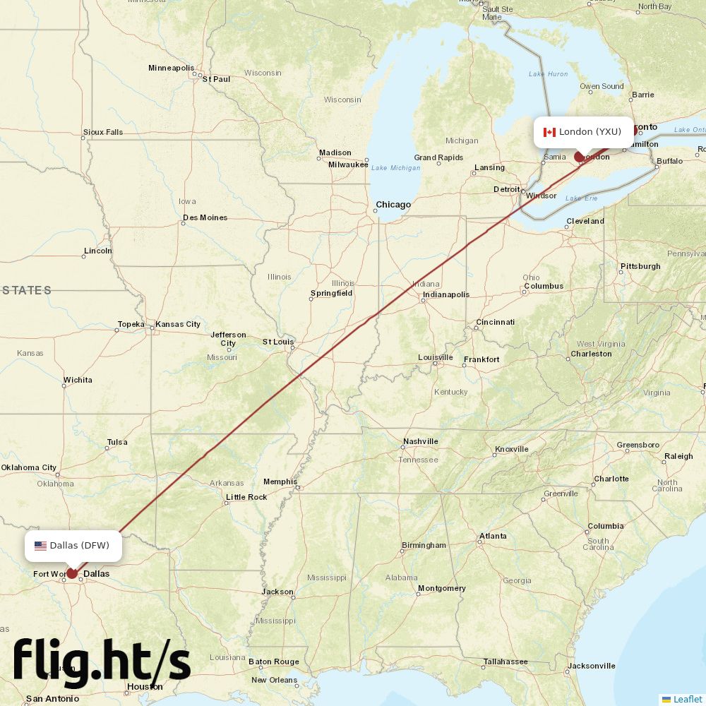 YXU-DFW