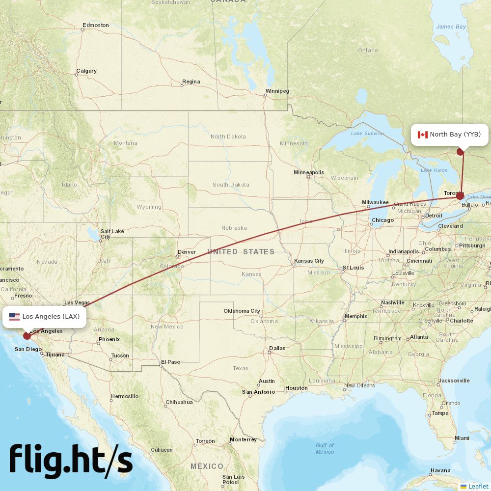 YYB-LAX