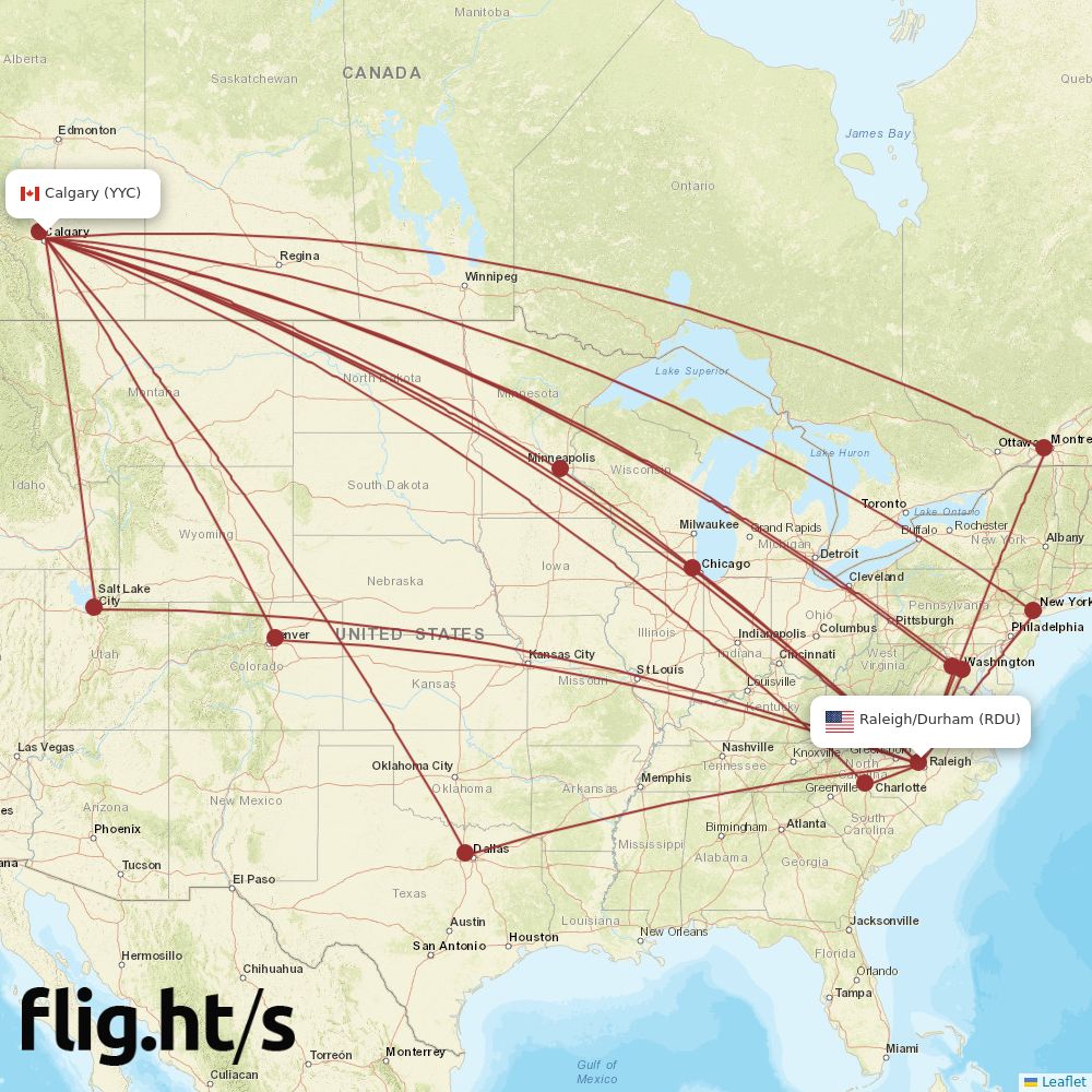 YYC-RDU